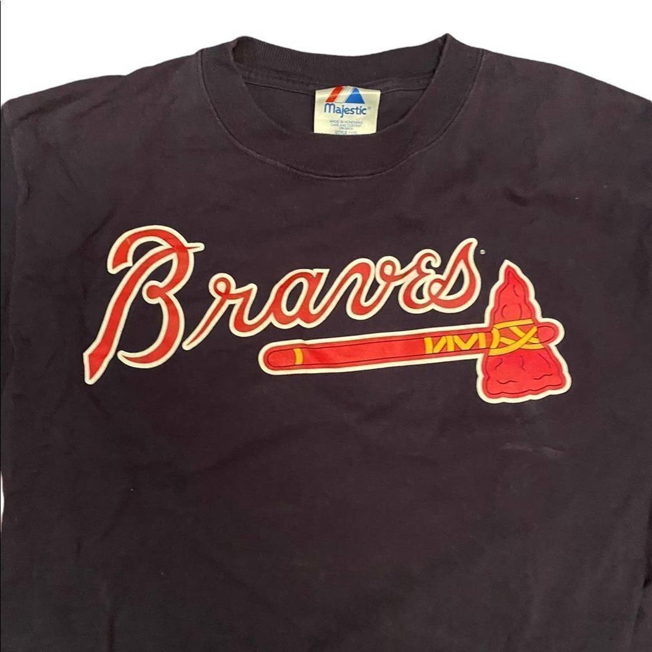 Atlanta Braves Chipper Jones 1995 Retro Throwback - Depop