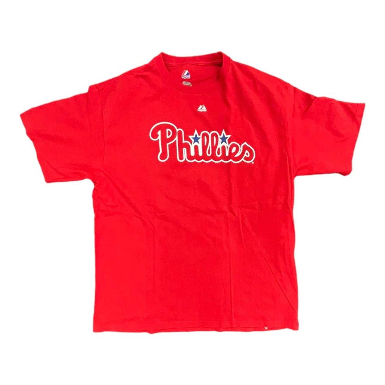 Vintage black and red Ryan Howard Phillies - Depop