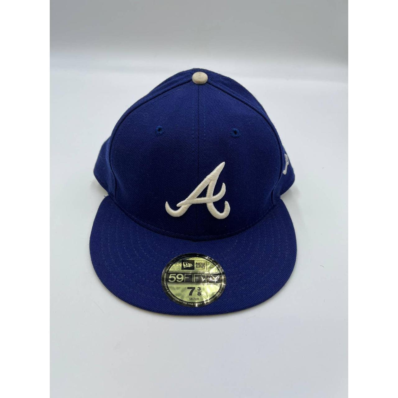 Atlanta Braves 7 3/8 fitted purple & light blue - Depop