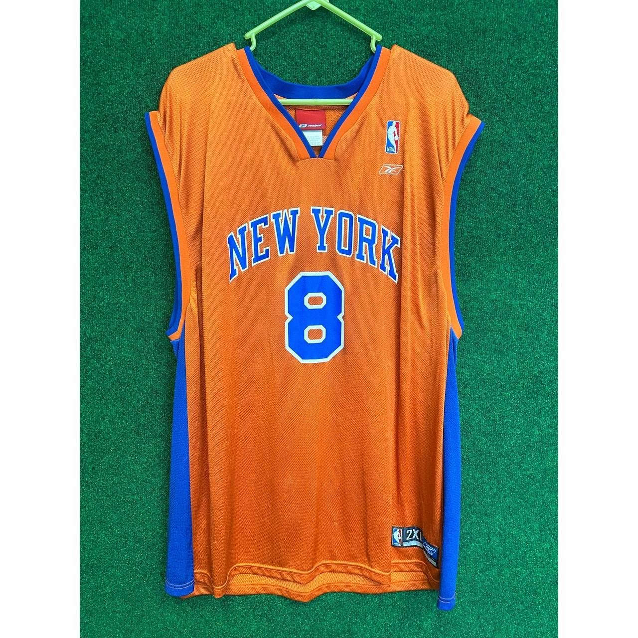 2024 Vintage Reebok Latrell Sprewell Orange New York Knicks jersey size 2XL #90s