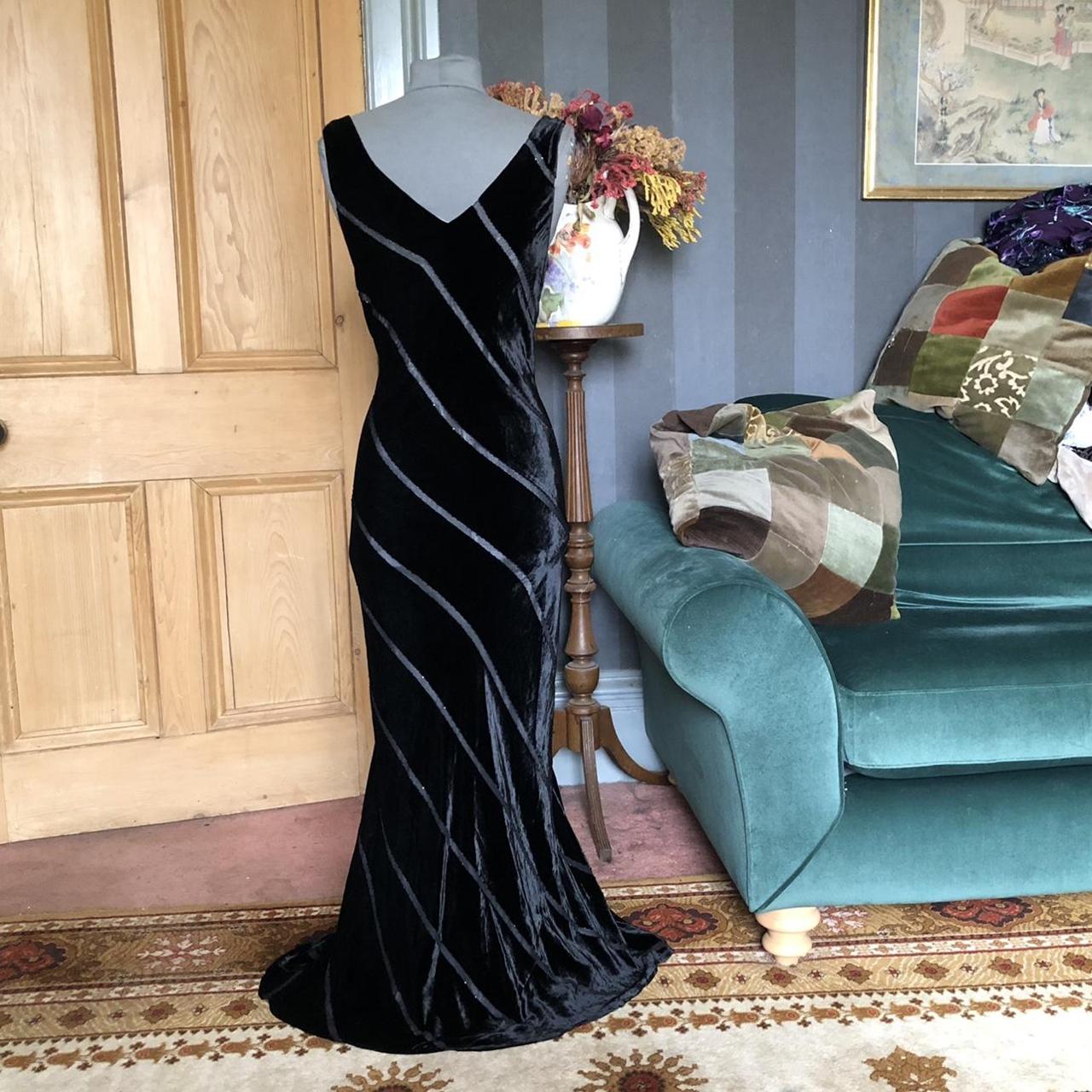 Vintage Y2K Jasper Conran black soft silk mix velvet... Depop