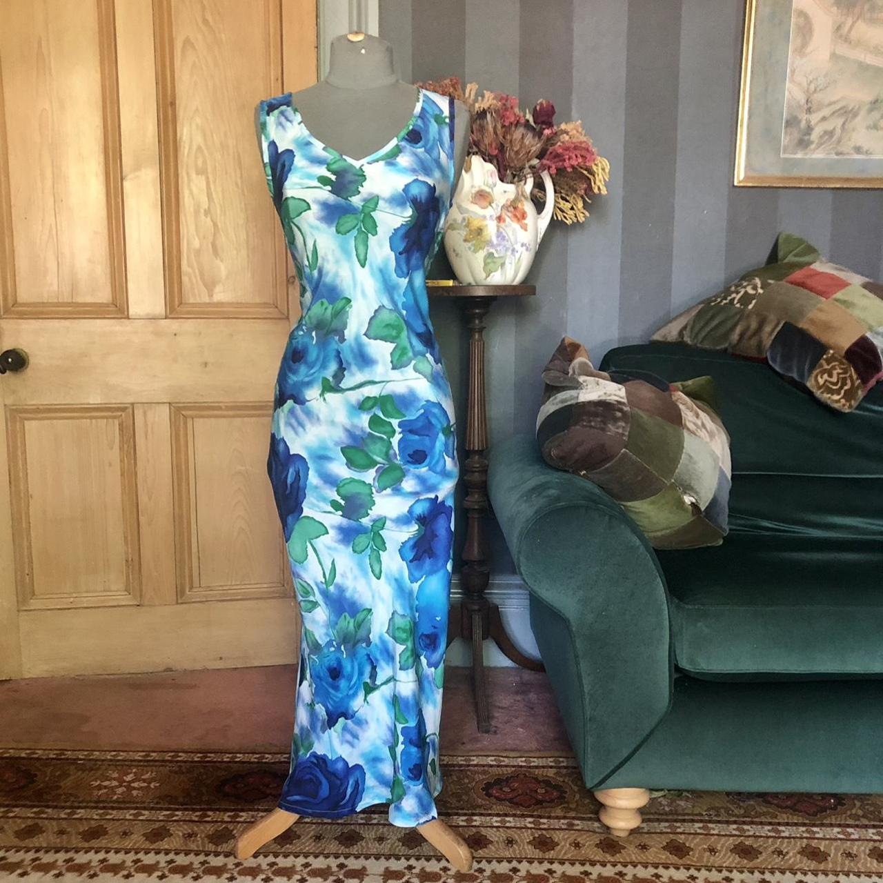 Vintage 1990’s Monsoon slip midi dress in a U.K.... - Depop