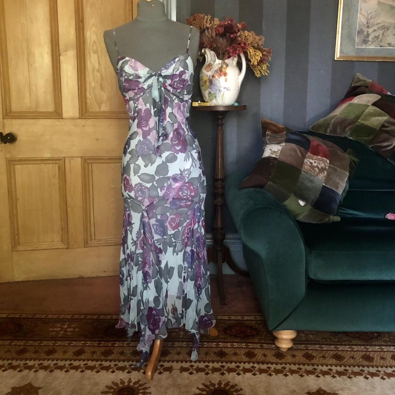 Vintage 1990’s Coast silk dress in a uk size 12 and... - Depop