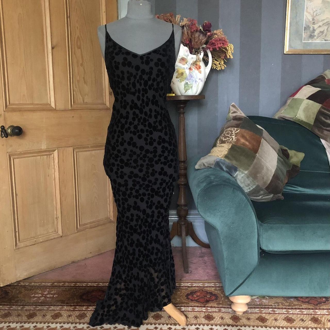 Vintage Y2K Linea at House of Fraser black Devore... Depop