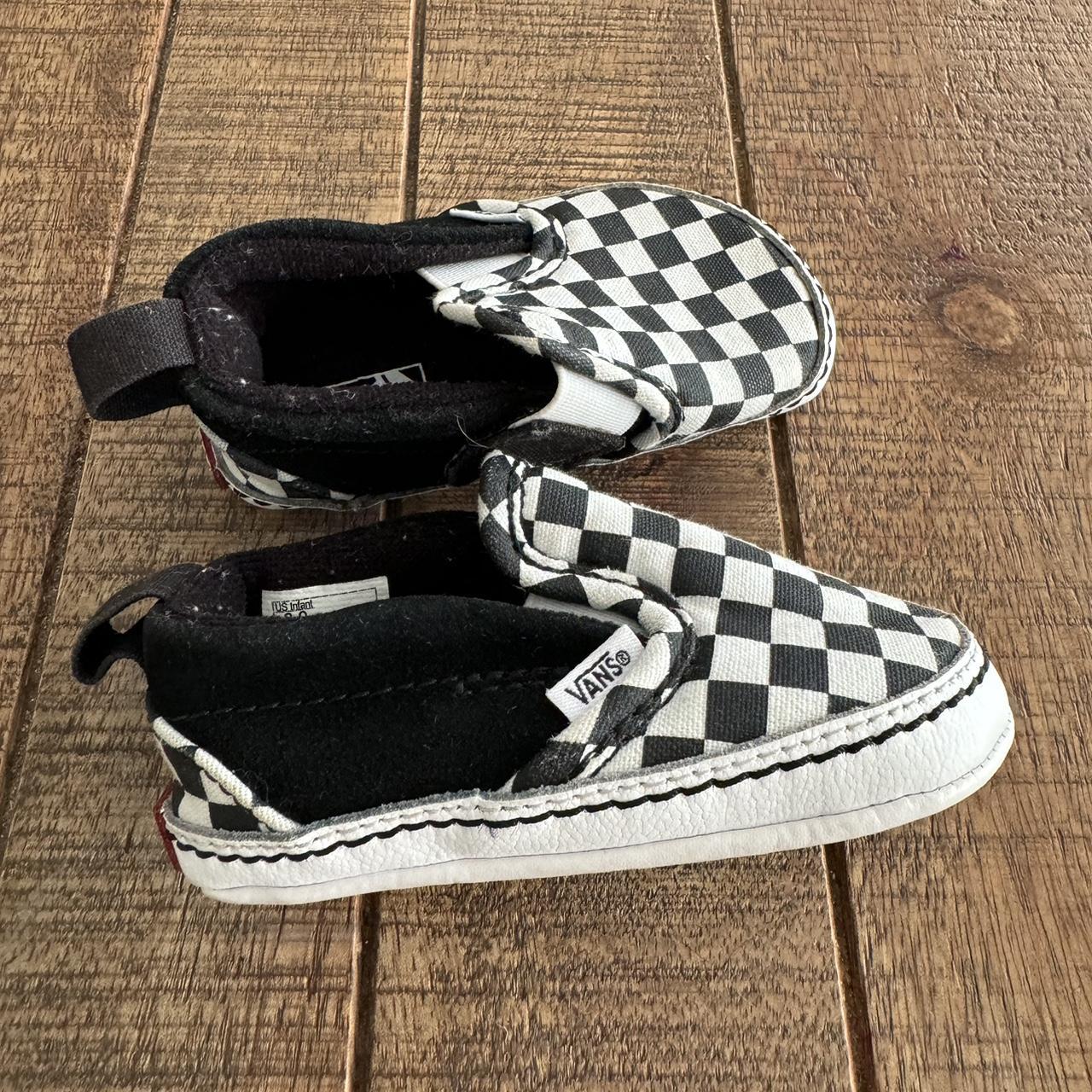 Vans Black and white checkerboard Vans slip on. Depop