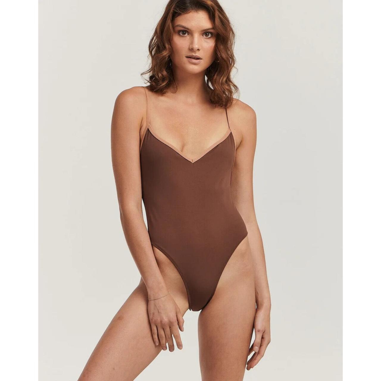 Charlie Holiday Women's Brown and Tan Swimsuit-one-piece