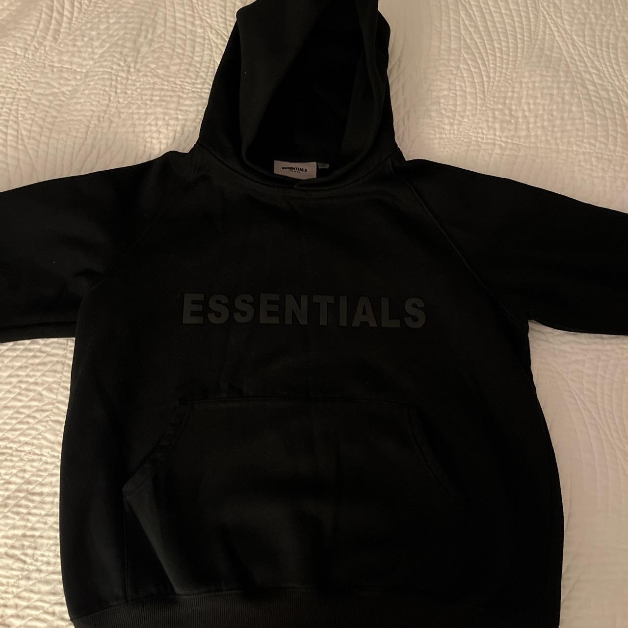 Black Essentials hoodie Depop