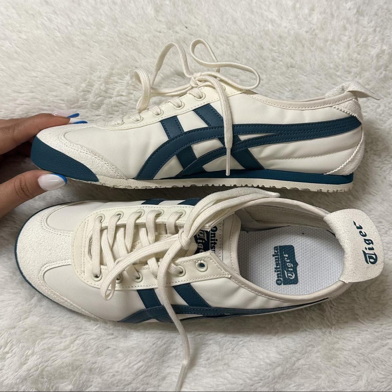 SOLD!!! Don’t buy! Green Onitsuka tiger shoes in... - Depop