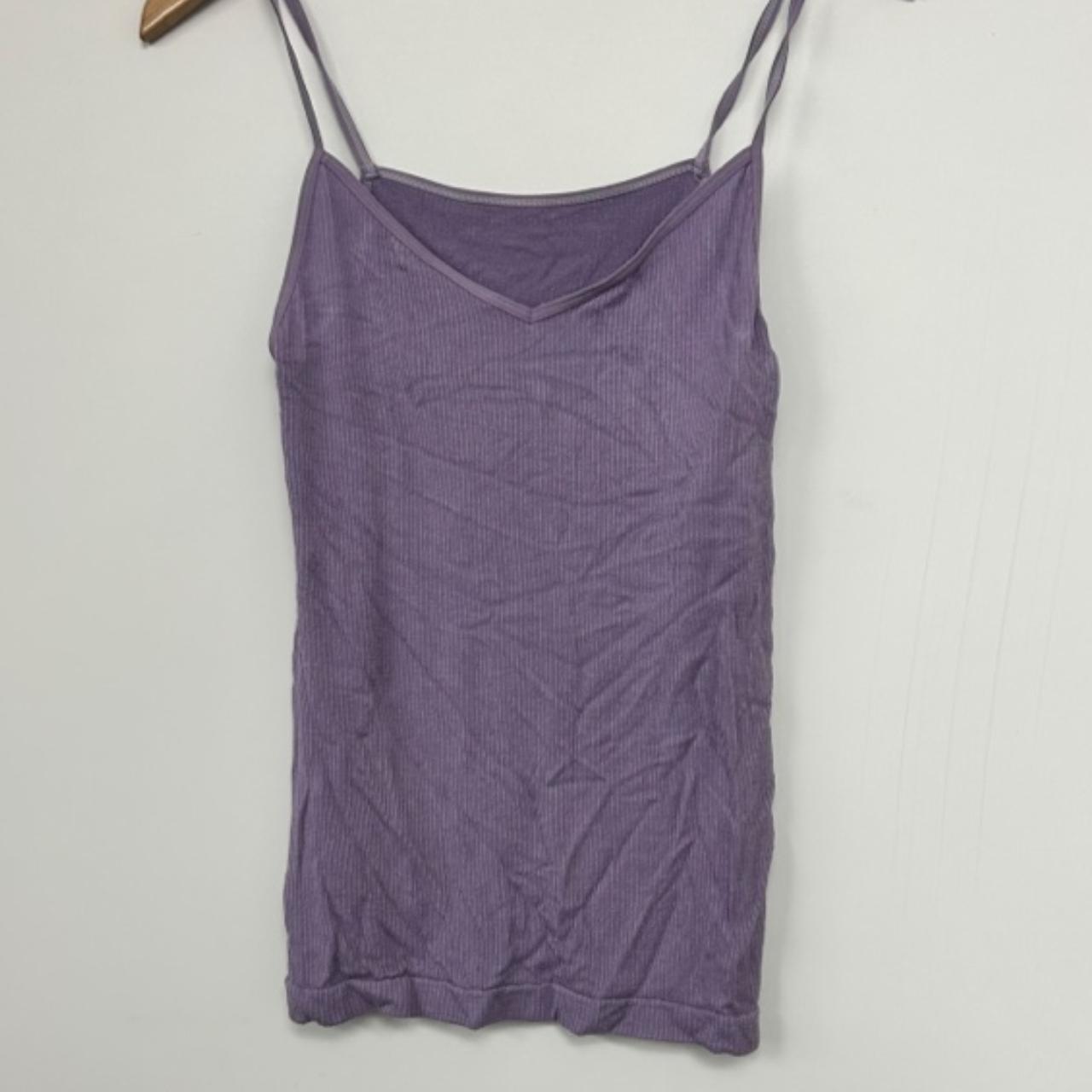 small cami strap purple vest #seamless #vests... - Depop