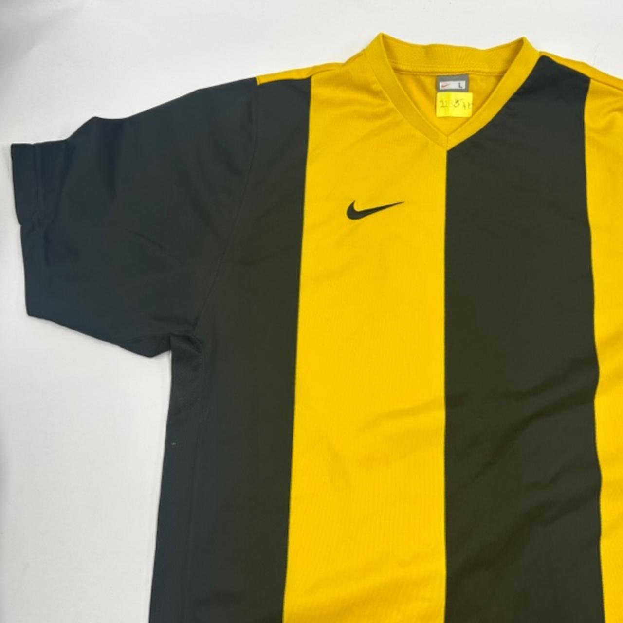 large black and yellow Nike football top #football... - Depop