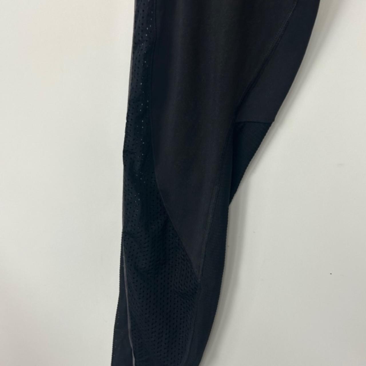 medium black marks and spencer running leggings... - Depop