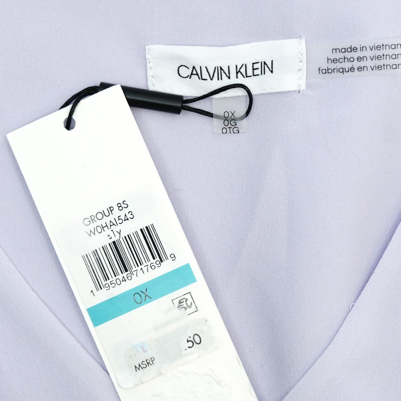 Calvin Klein Women's Purple Blouse | Depop Calvin Klein Women's Purple Blouse | Depop
