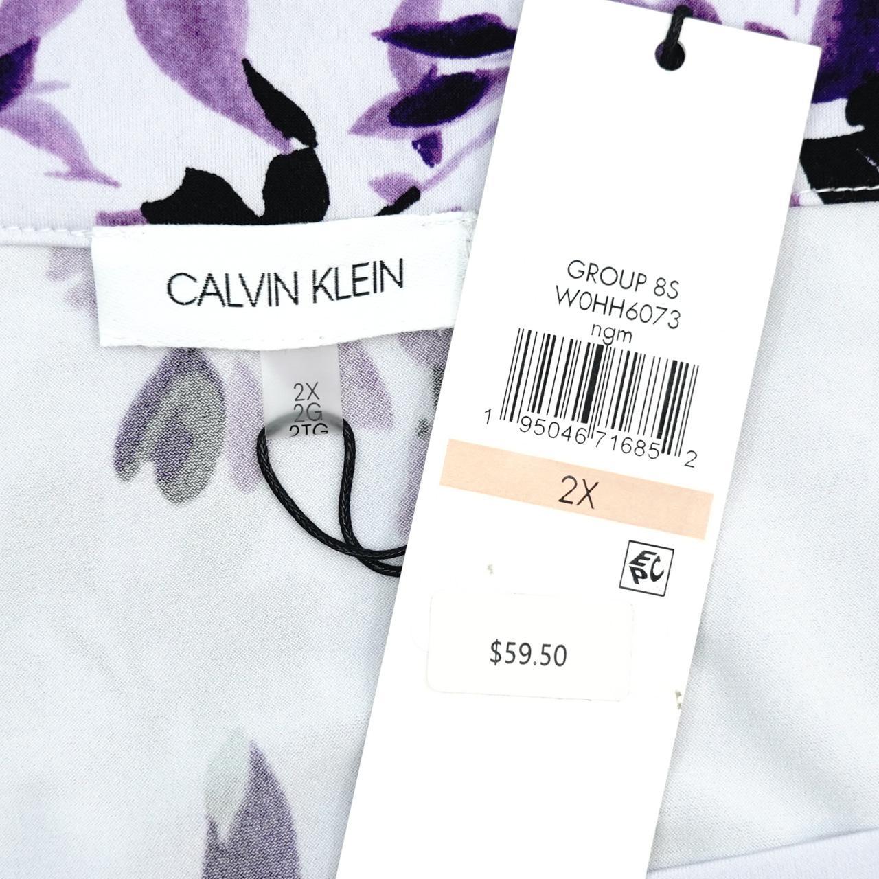Calvin Klein Women's Purple Blouse | Depop