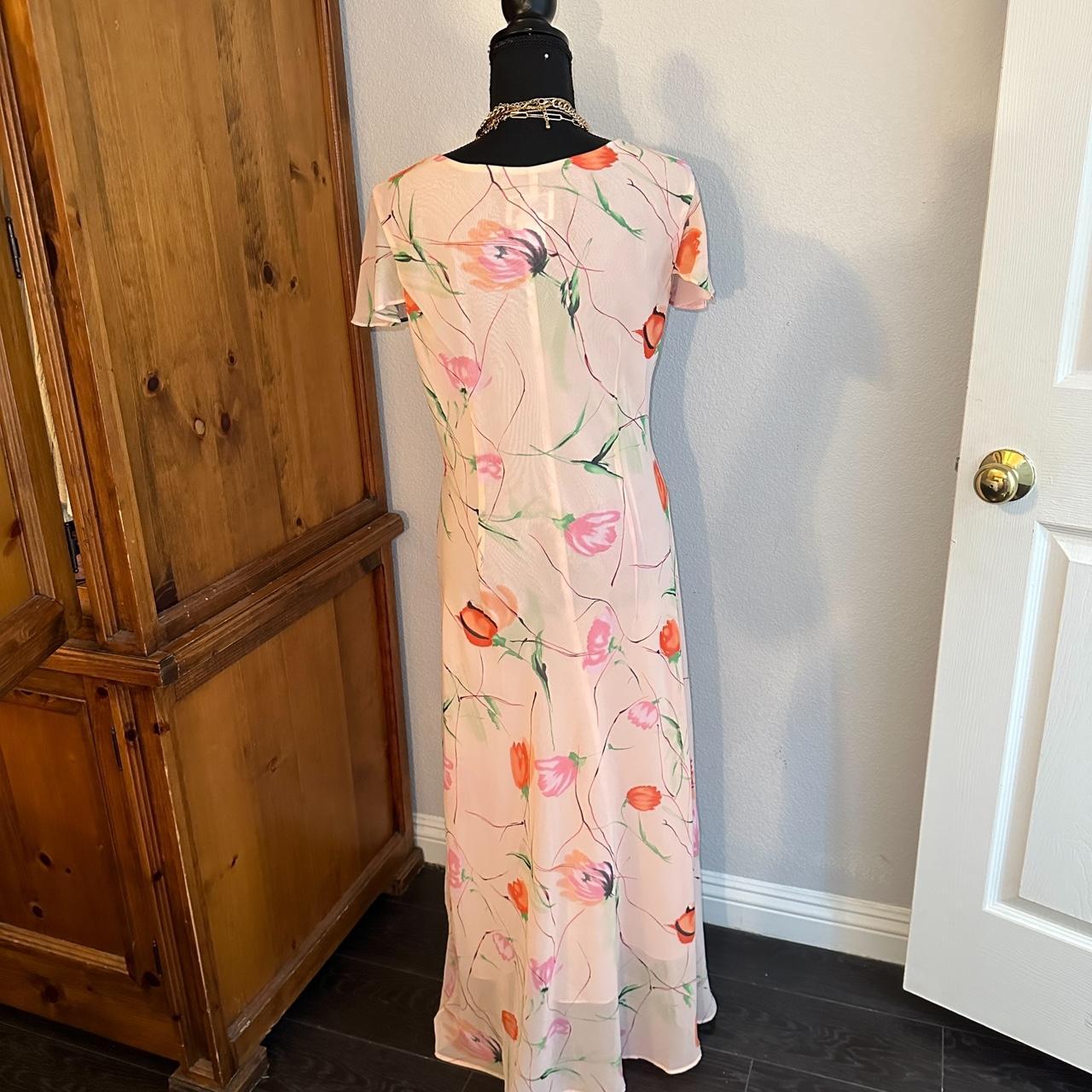 True Vintage Couture Mary McFadden Spring pastel... - Depop