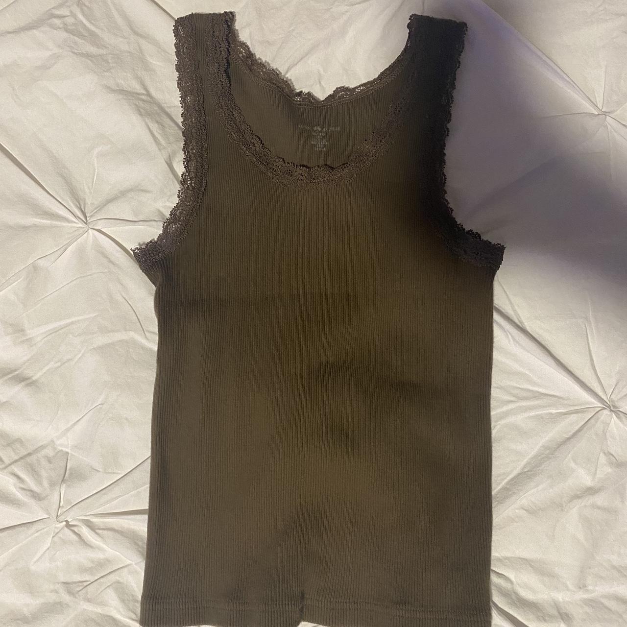 Brandy Melville Women's Brown Vest Depop