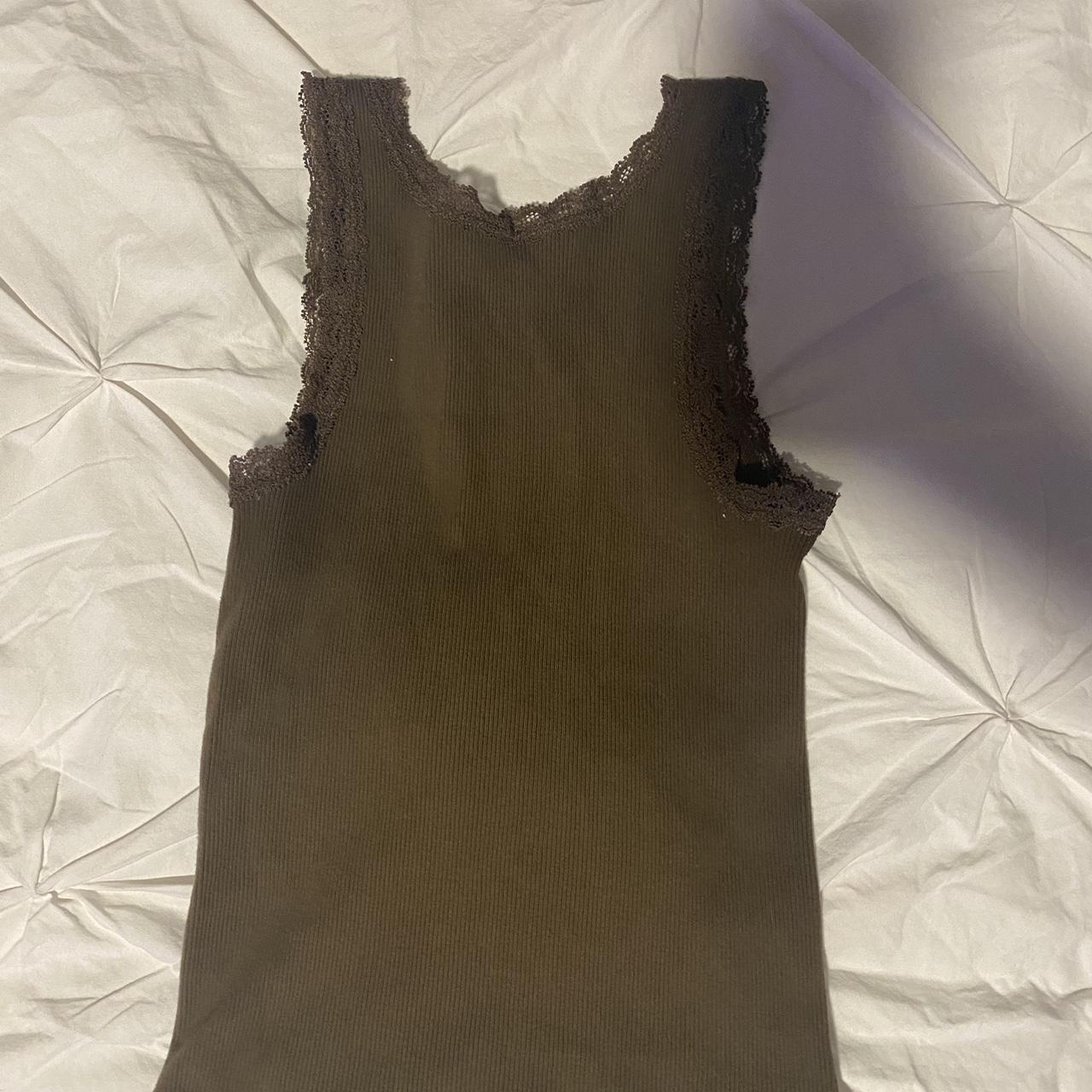 Brandy Melville Women's Brown Vest Depop
