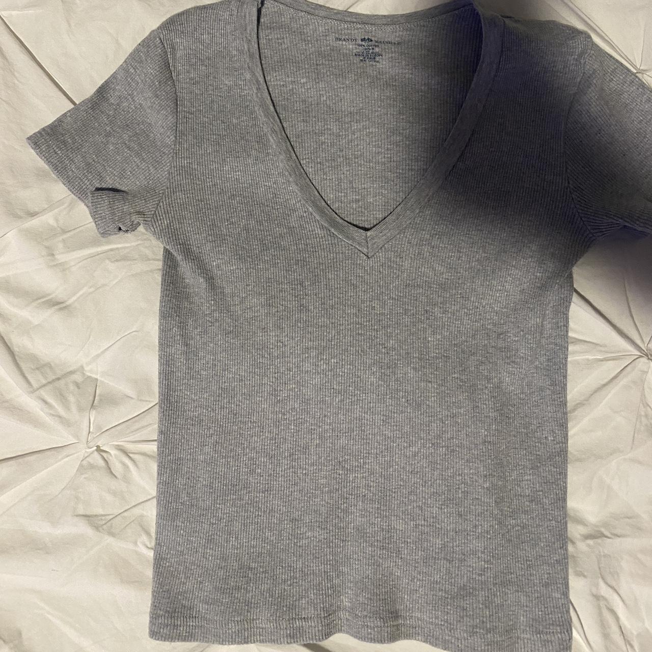 Brandy Melville Women's Grey T-shirt | Depop