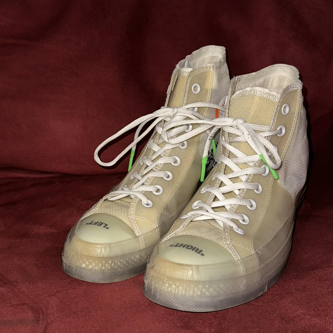 Off white deals converse used