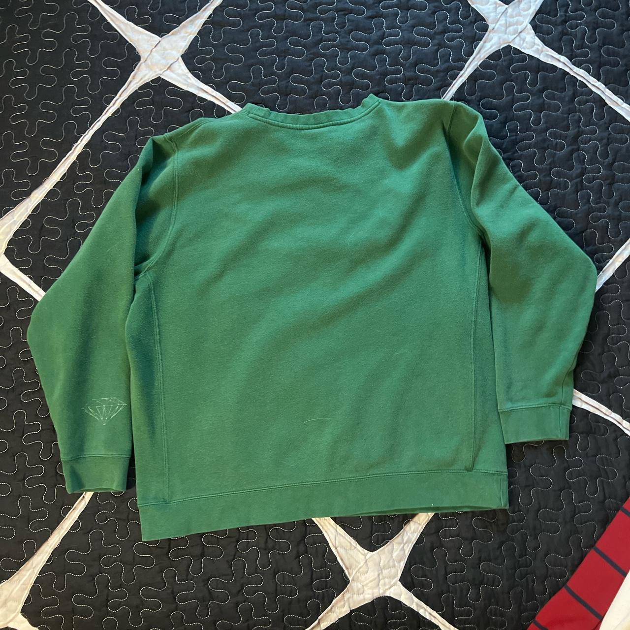 Diamond Supply Co. Men's Green and Yellow Sweatshirt (2)