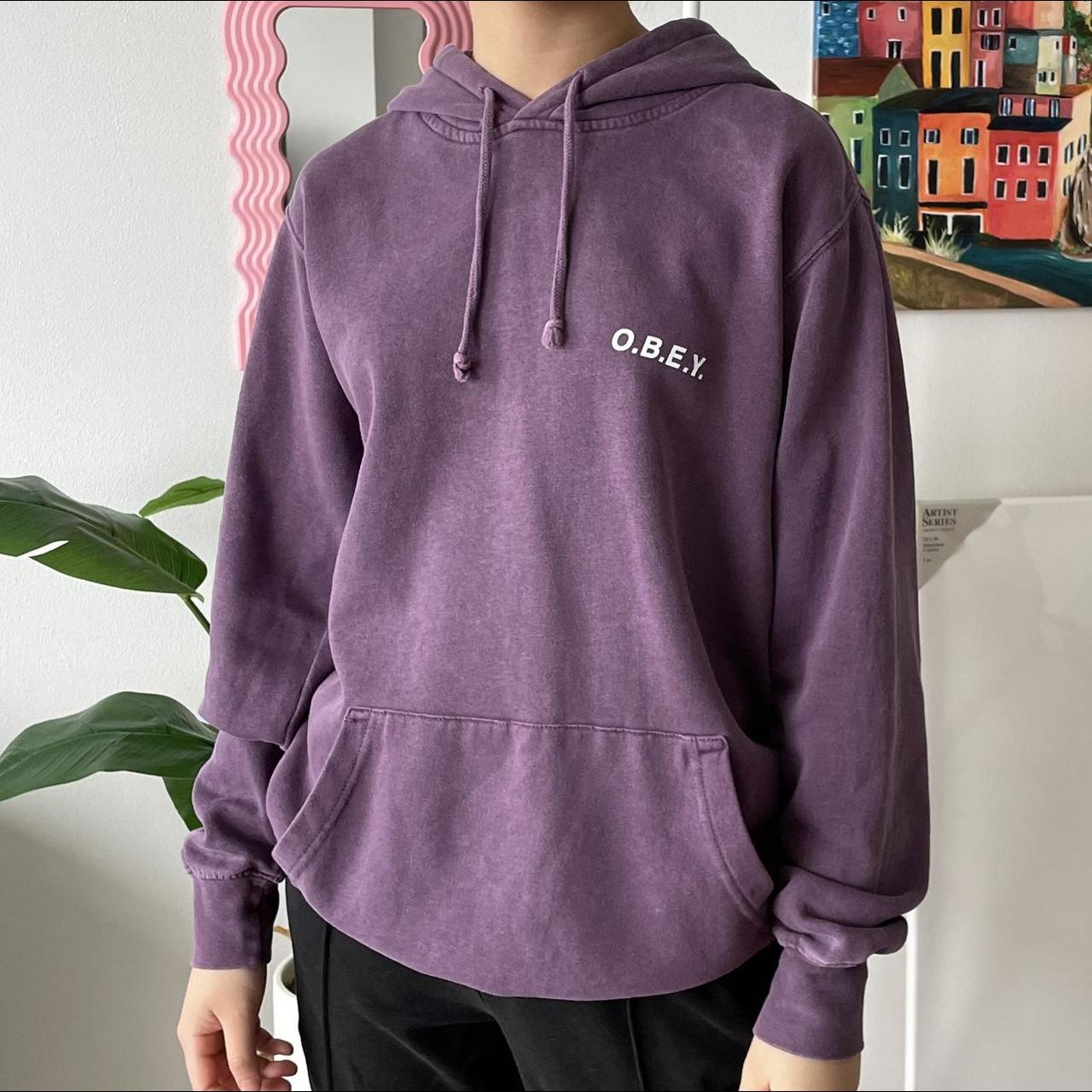 Obey Women's Purple Hoodie | Depop