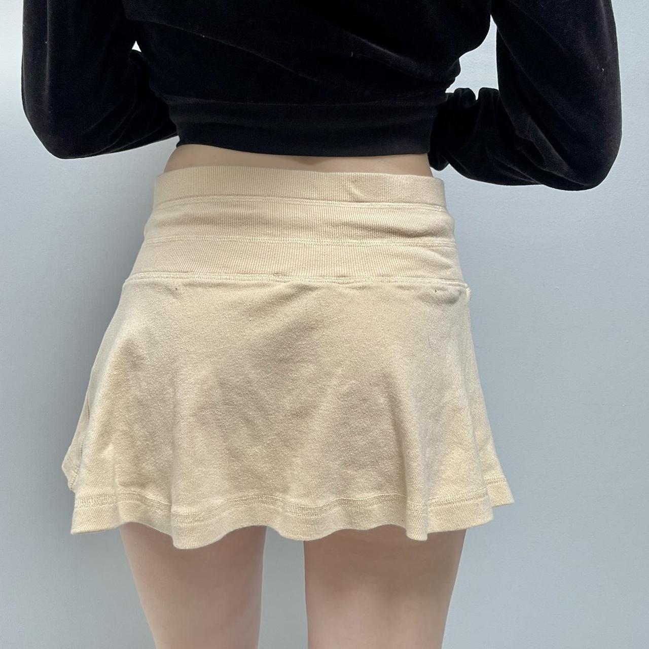 Bebe Women's Cream and Tan Skirt (4)