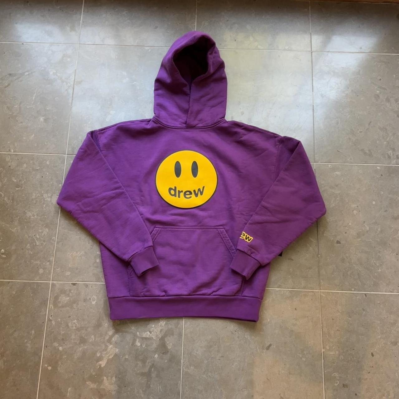 Unisex purple Drew House hoodie in size XXS. This is... - Depop