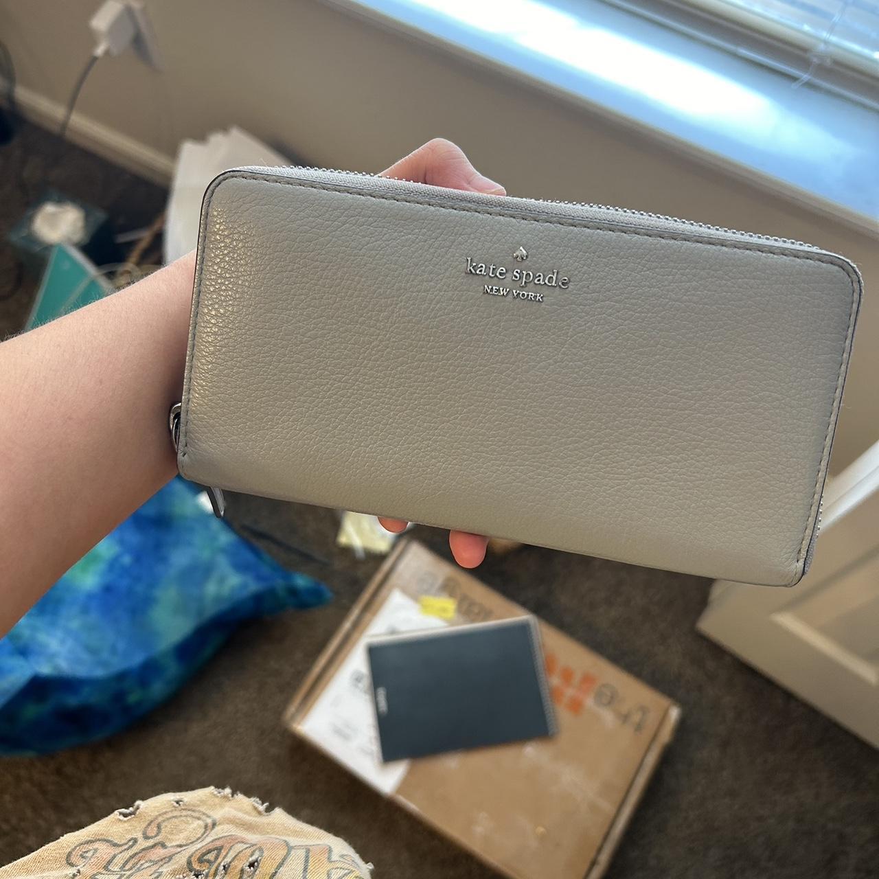 Kate spade grey wallet sale