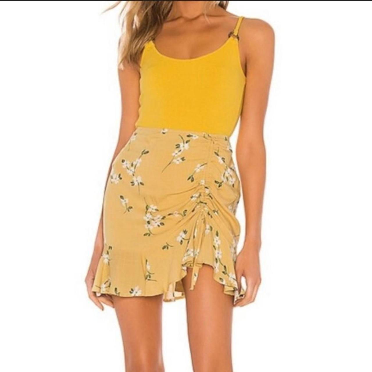 Minkpink on sale yellow skirt