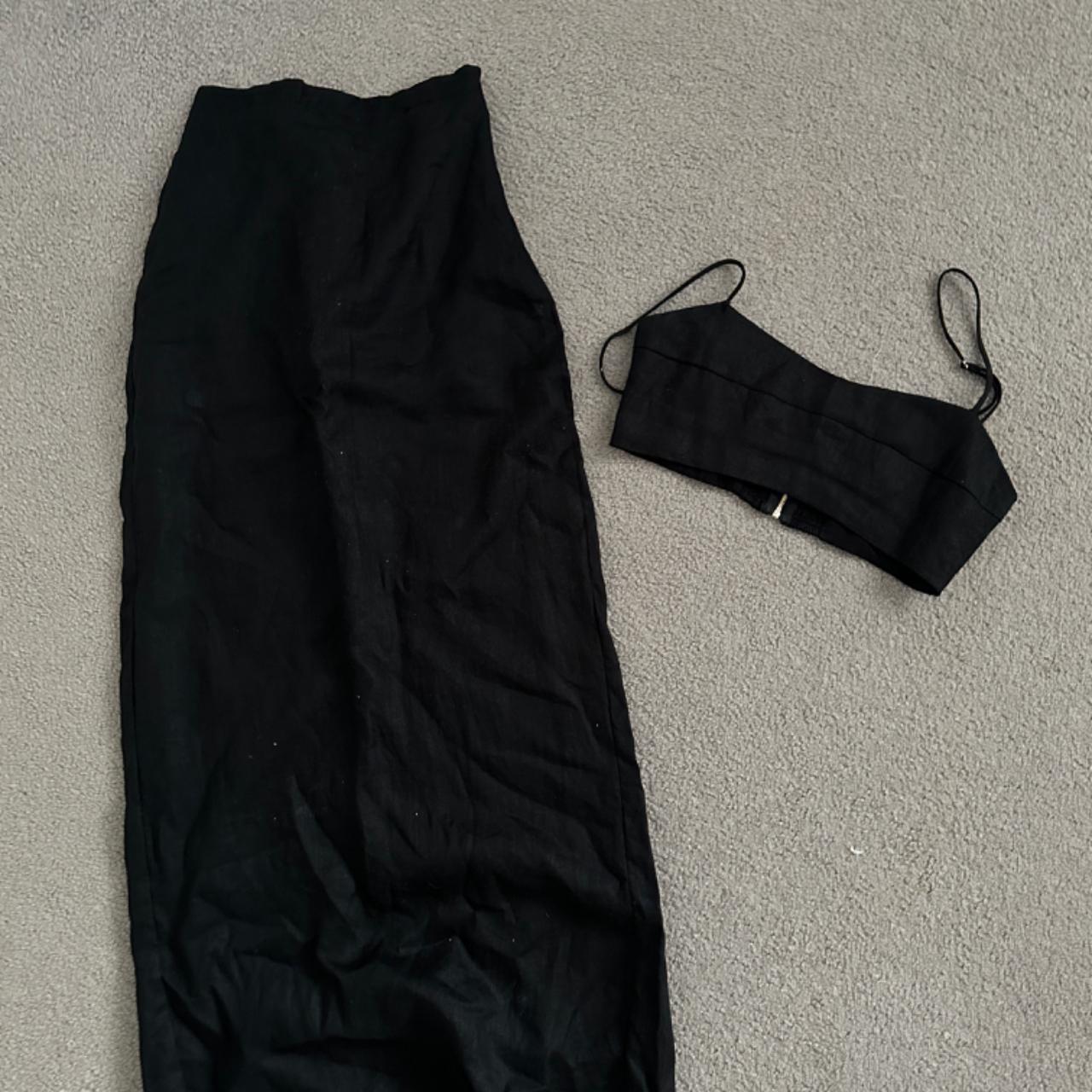 Dissh linen black set - Depop