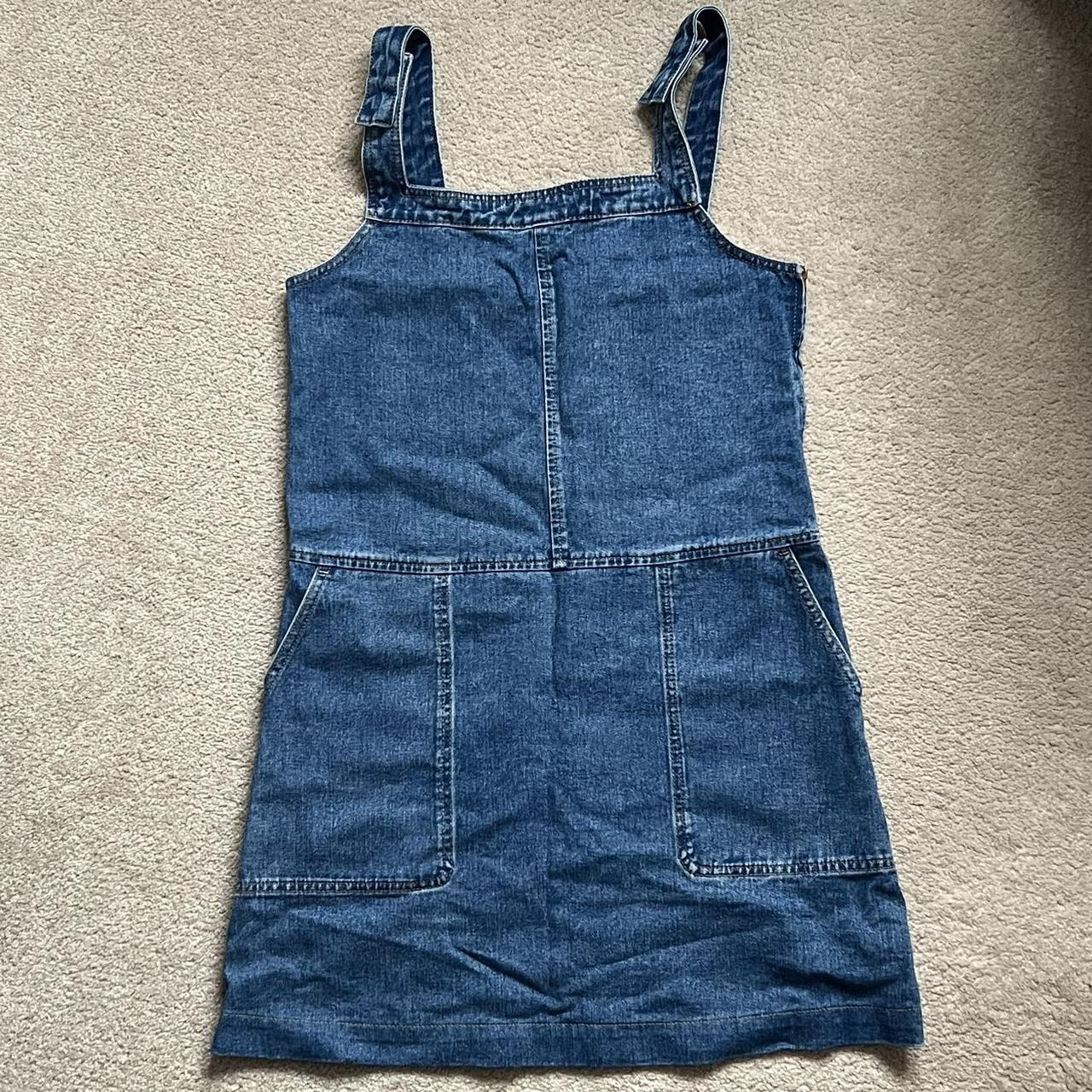 Oasis denim pinafore dress best sale