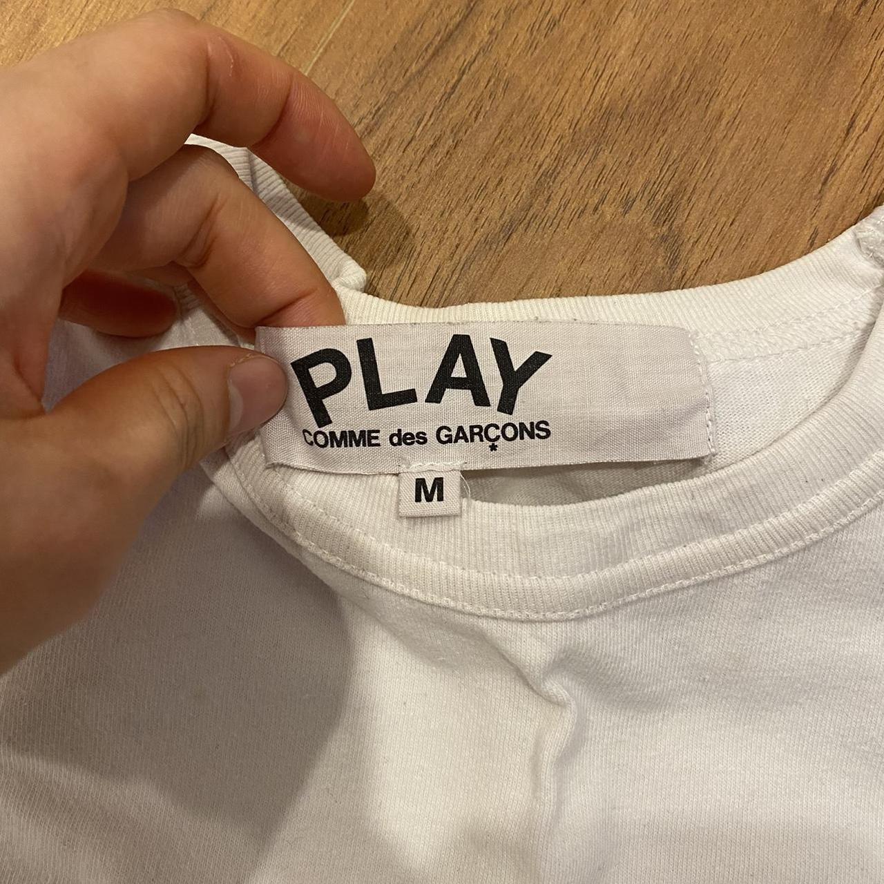 Comme des Garçons Play Women's White T-shirt (4)