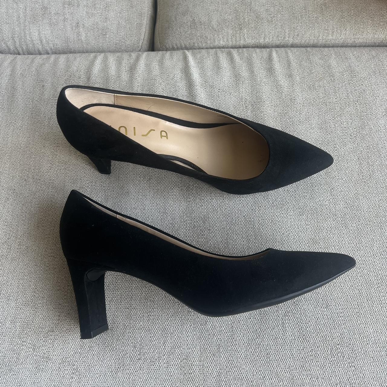 Black point toe kitten heel. Brand Unisa women size... - Depop