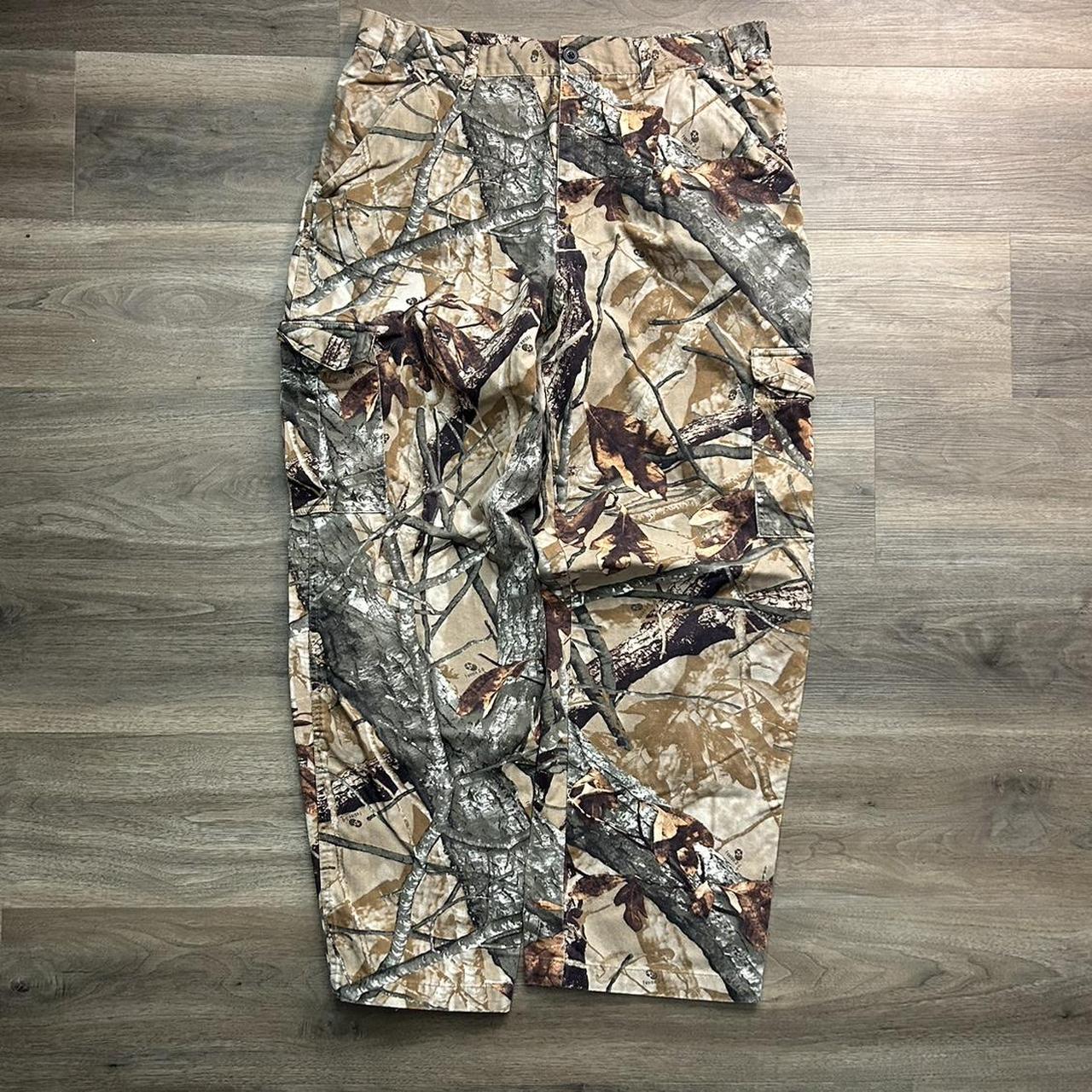 Vintage, Woodland camo men’s cargo pants size large,... - Depop