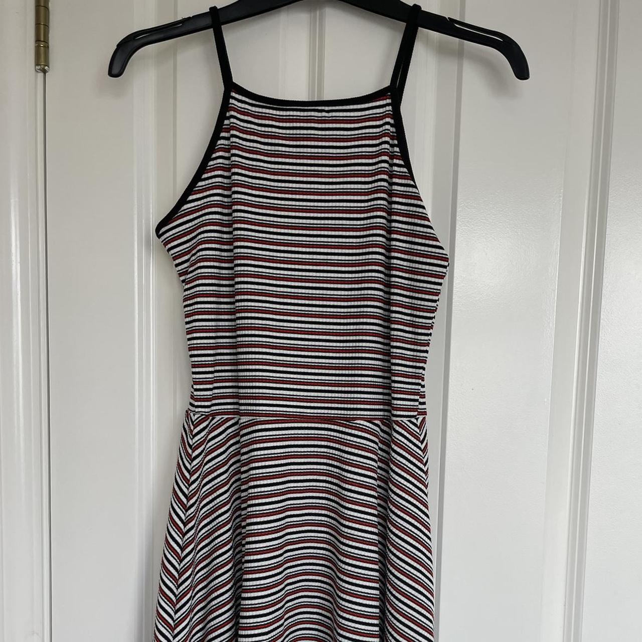 Primark black and white striped dress best sale