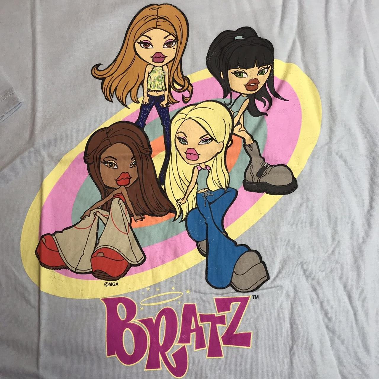 Bratz Crop Tee. Bratz Blue Crop Top. Jersey Knit... - Depop