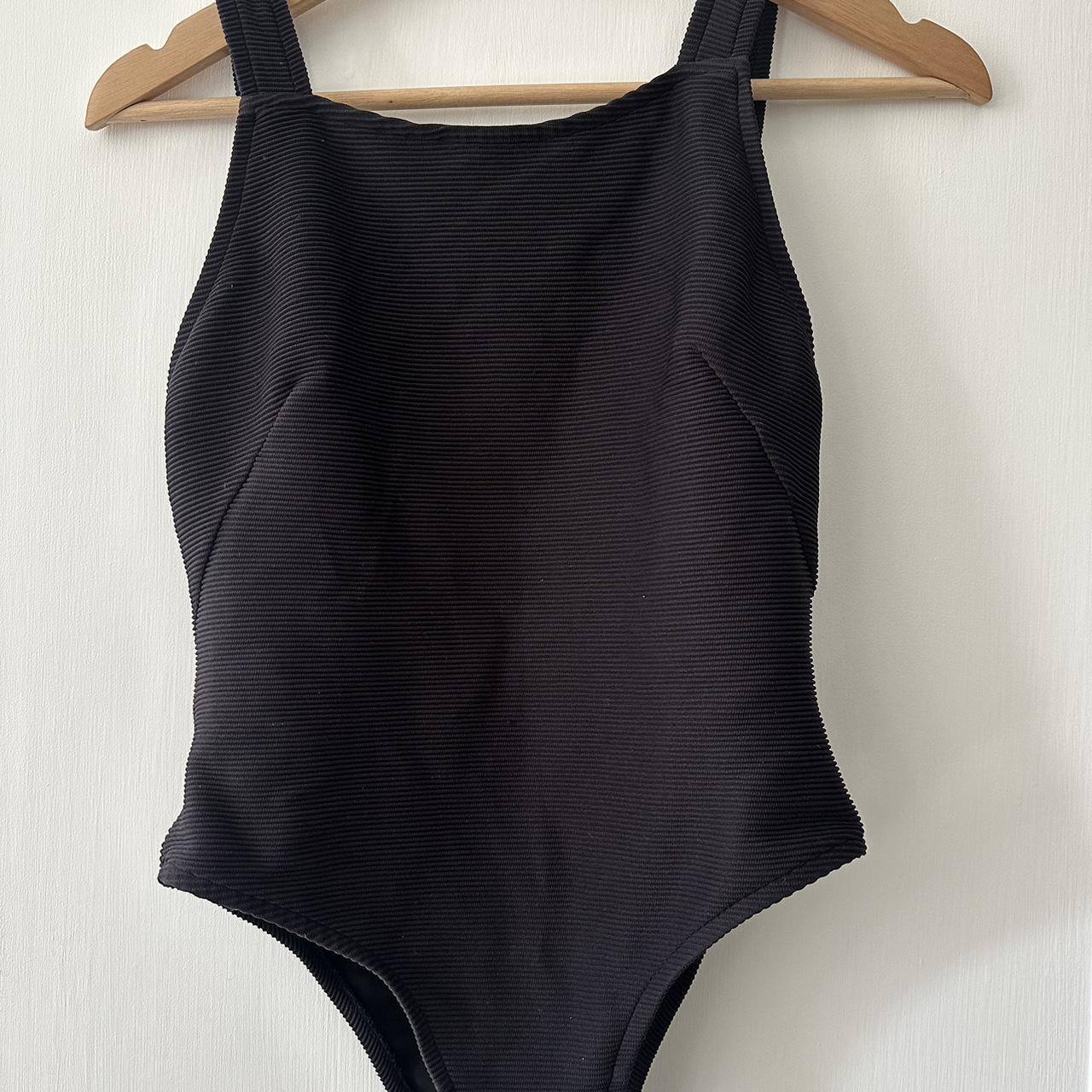 Zulu & Zephyr black full piece bathers swimsuit size... - Depop