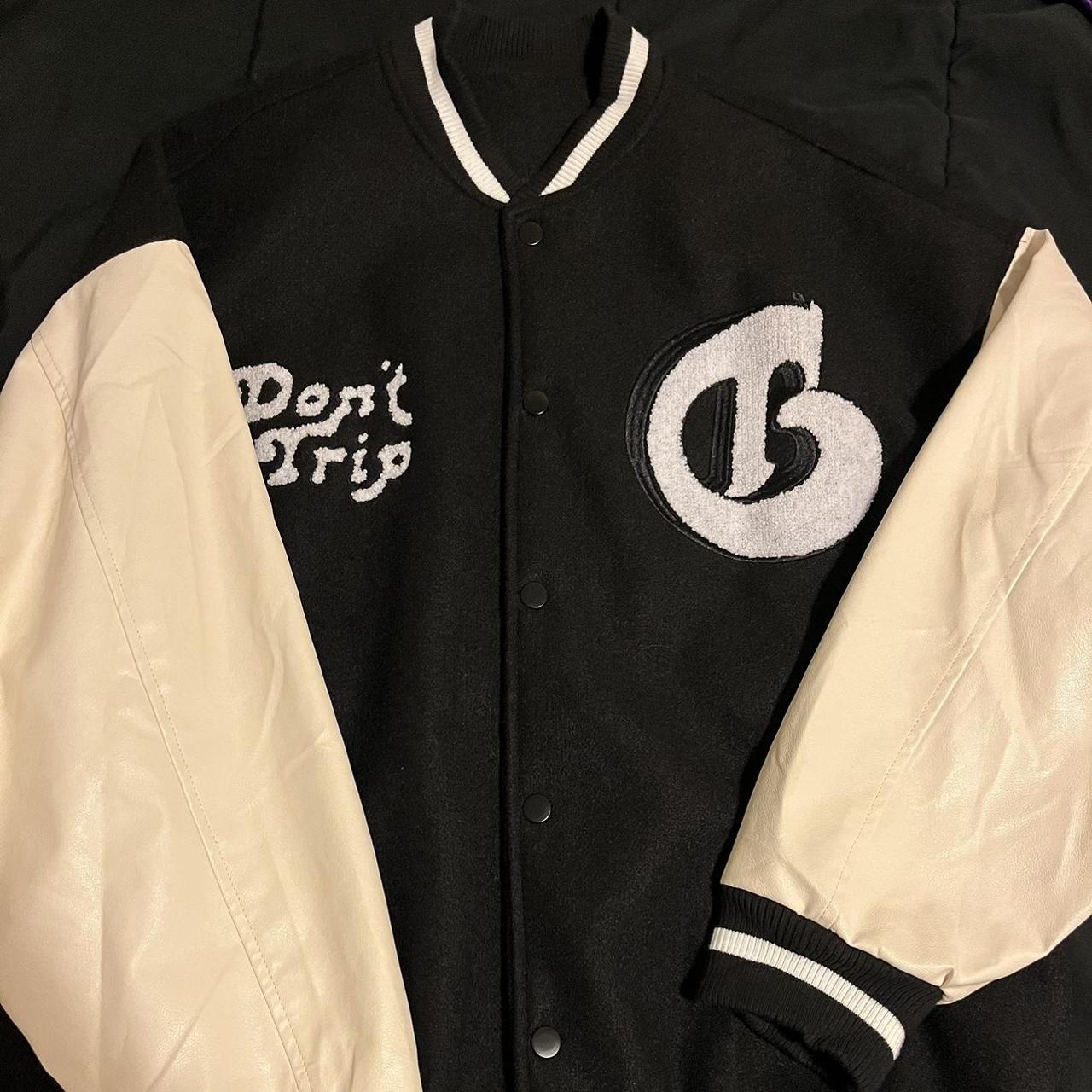 Copping Zone Varsity Jacket , Faux leather jacket...