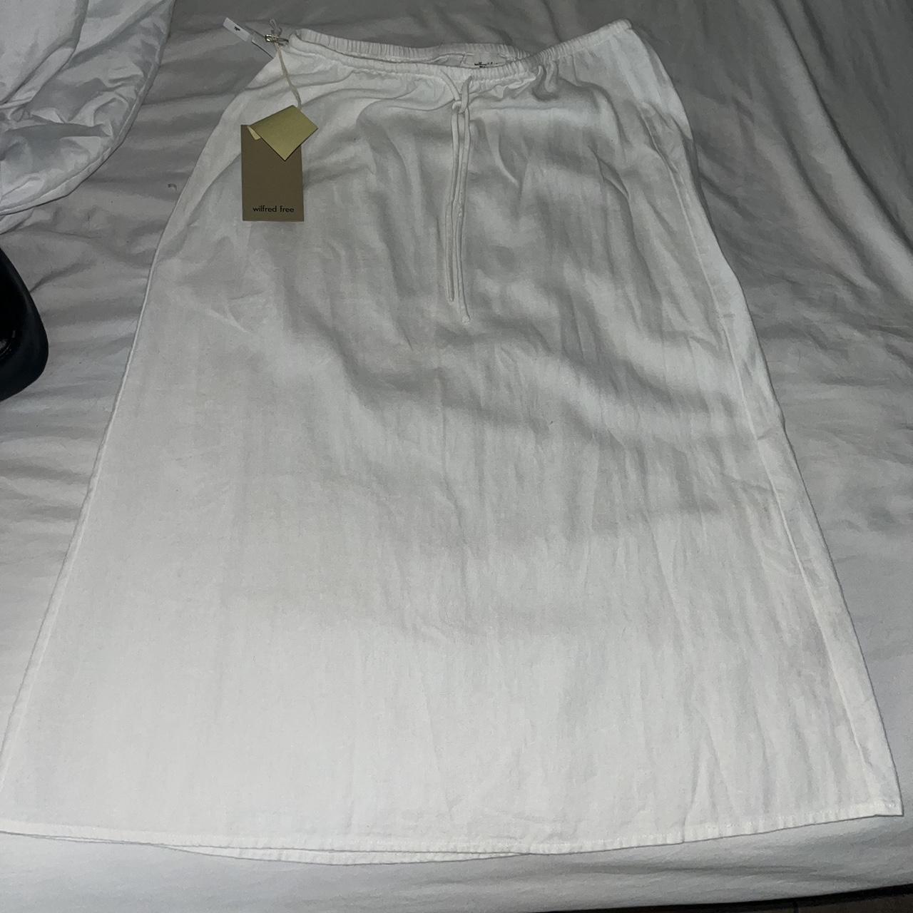 White linen hotsell skirt xs