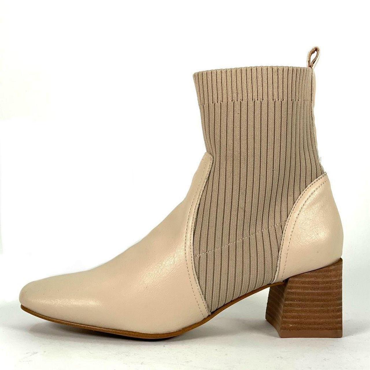 OASIS SOCIETY Geraldine Womens 8.5 Beige Sock Bootie