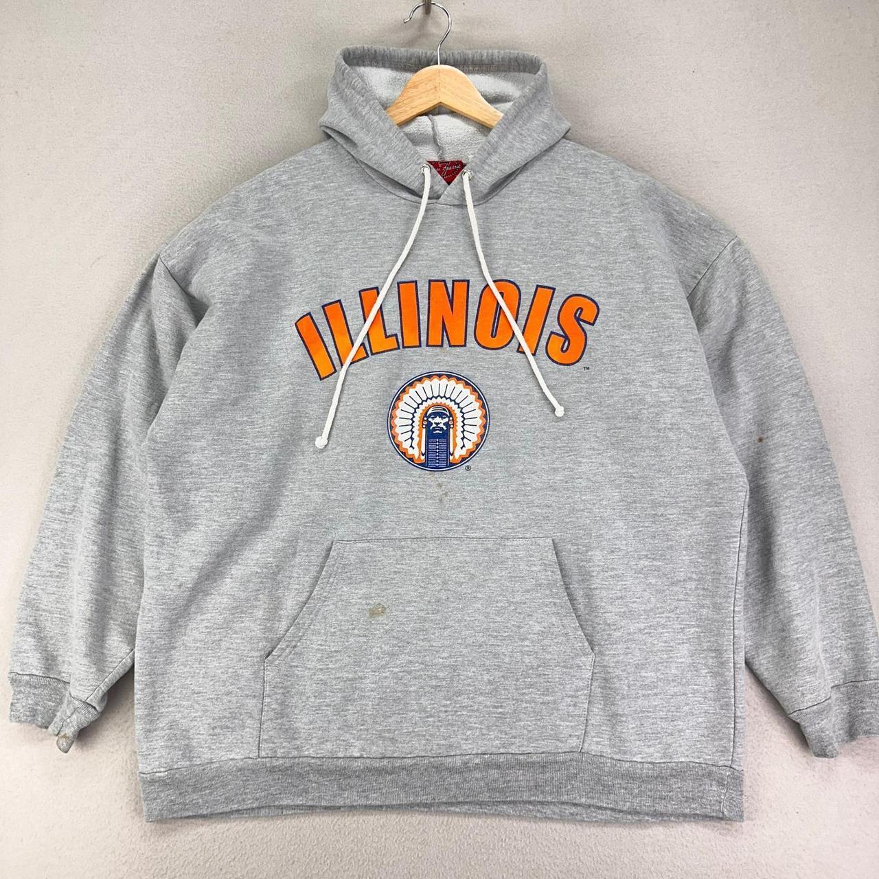American Vintage Men's Sweatshirt - Grey/Orange -… - image 1