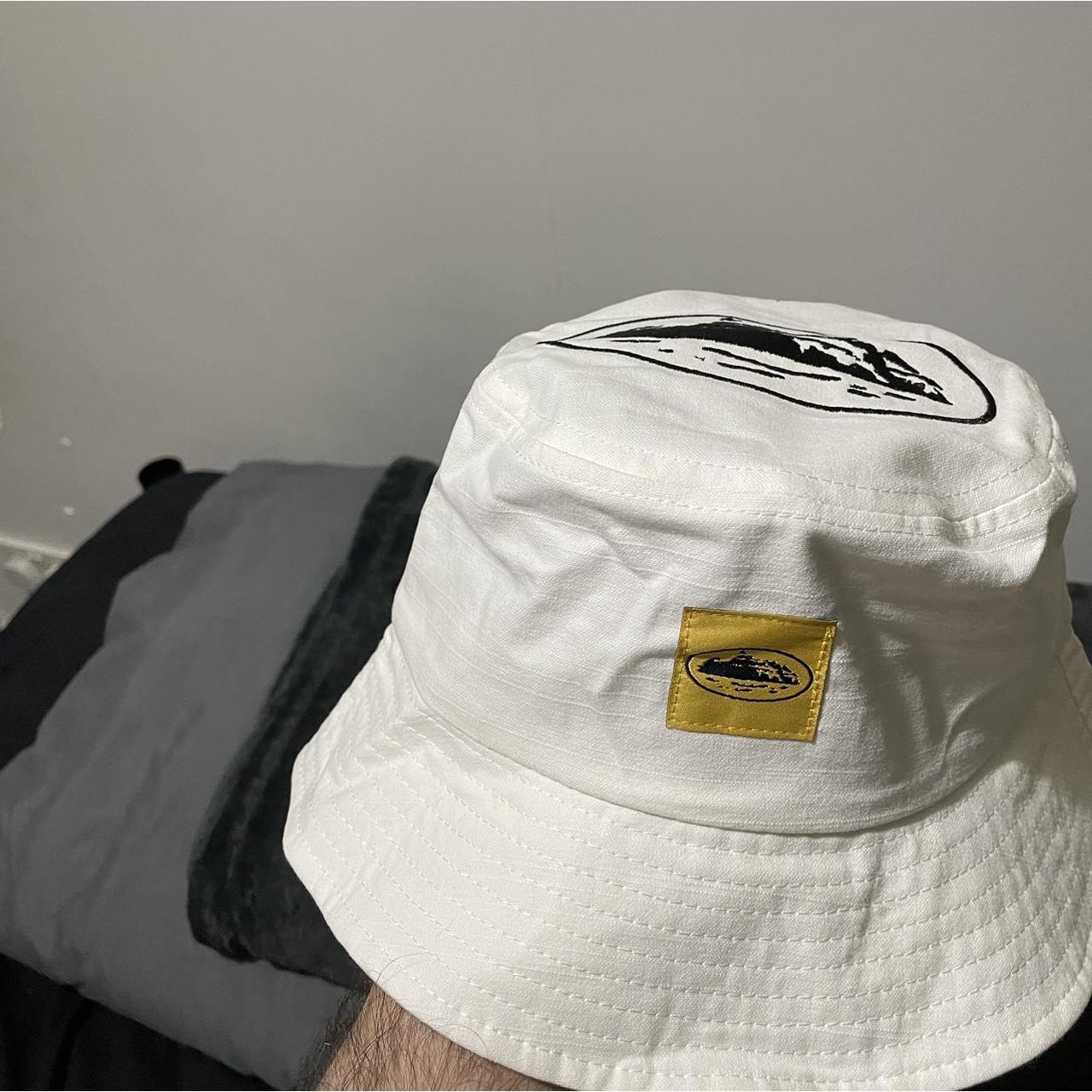 Corteiz Alcatraz white bucket hat | Depop