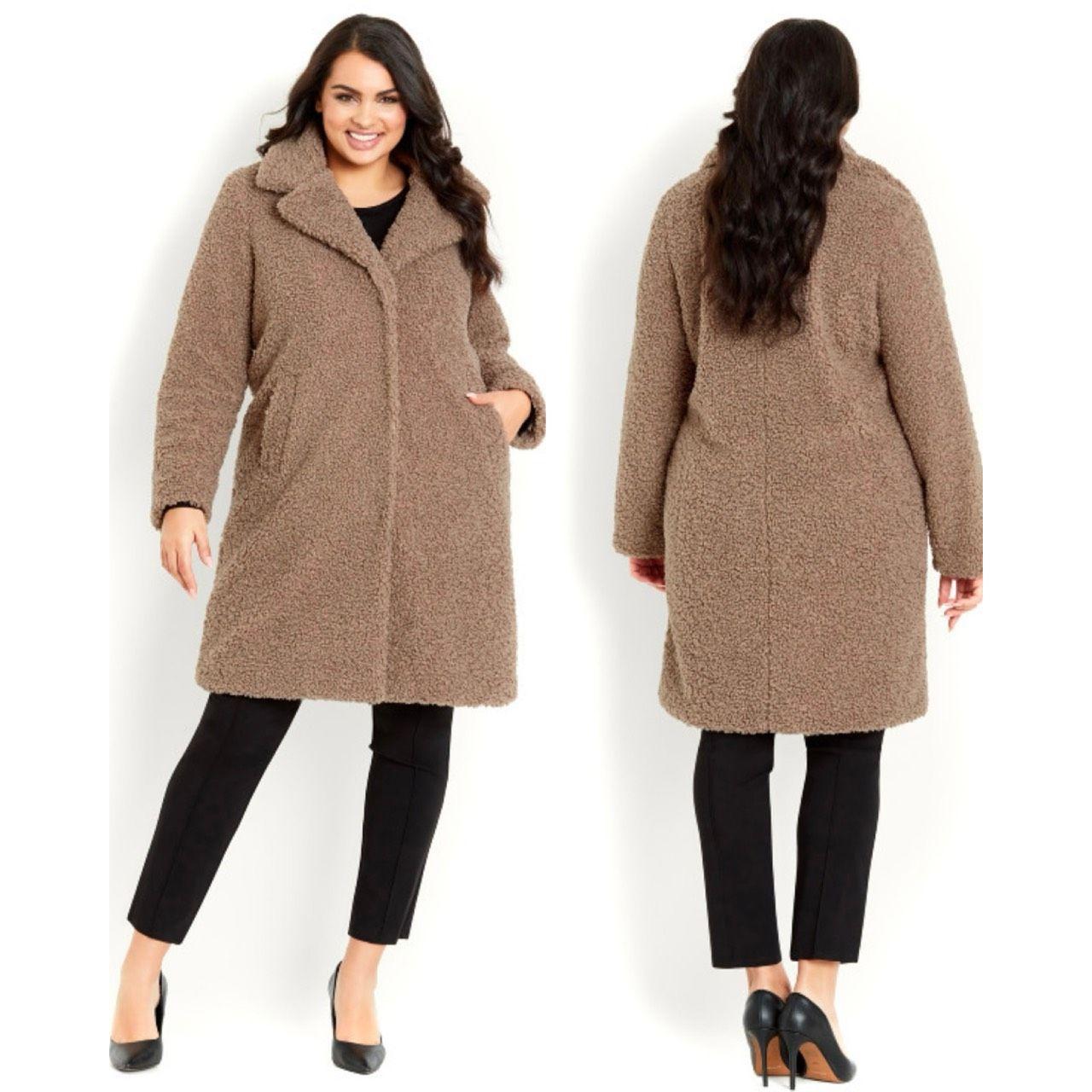 Size 26 teddy coat online