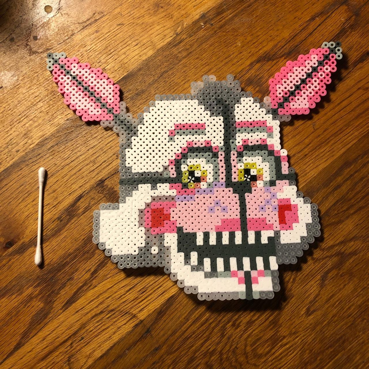 Handmade Fnaf Funtime Foxy xlarge perler