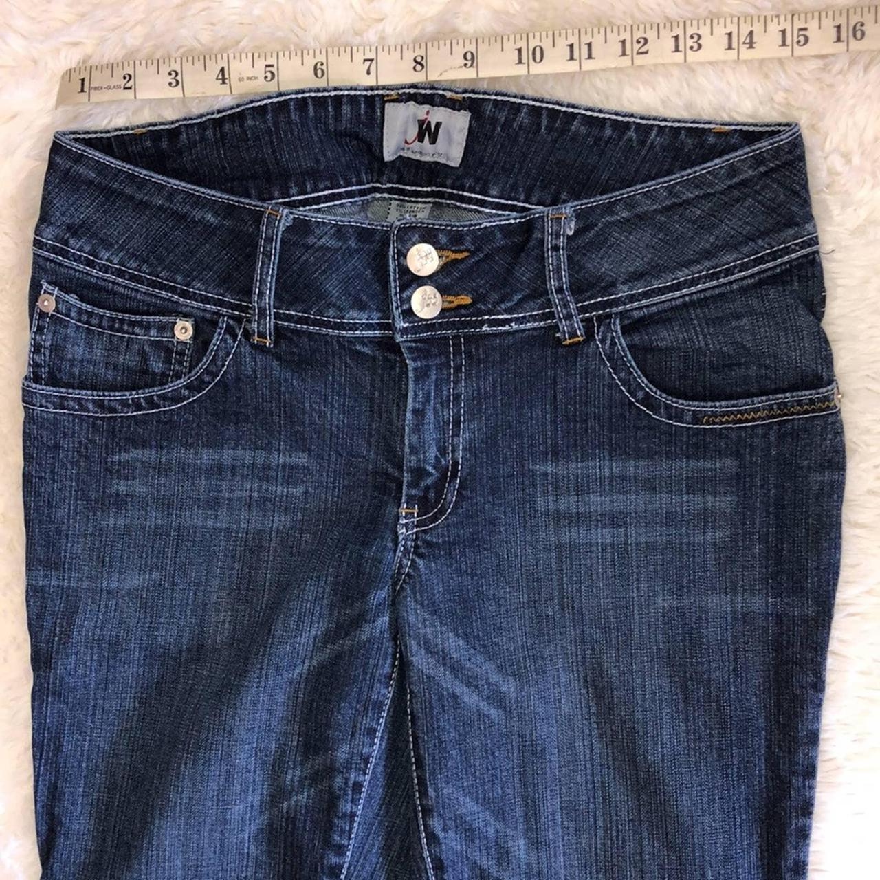 Western JW Junction West Dark Denim Flare Jeans... - Depop