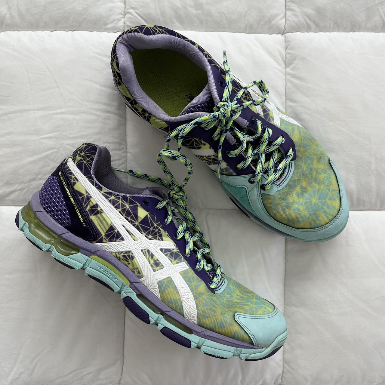 asics colourful trainers