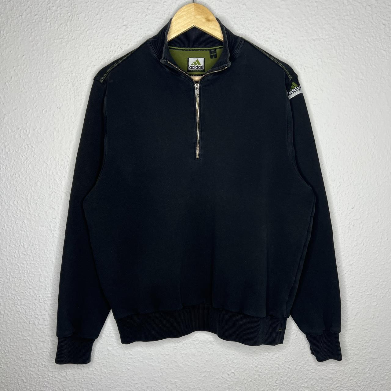 Adidas Equipment EQT Sweatshirt Half Zip Black Logo Depop