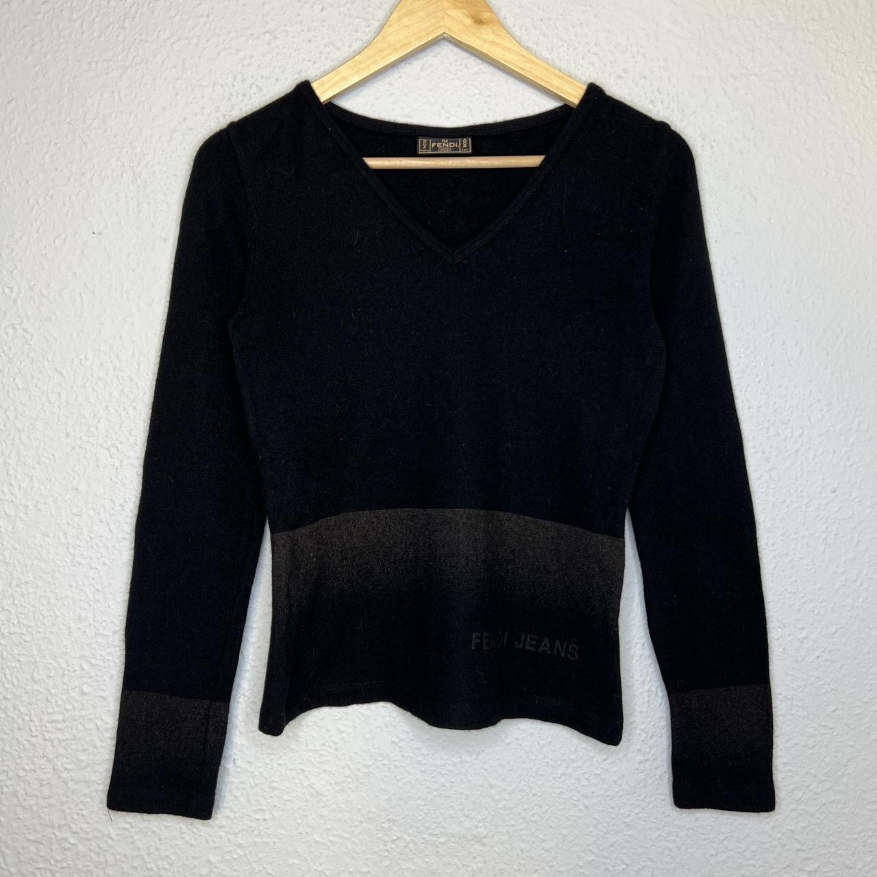 Fendi black shop wool jumper