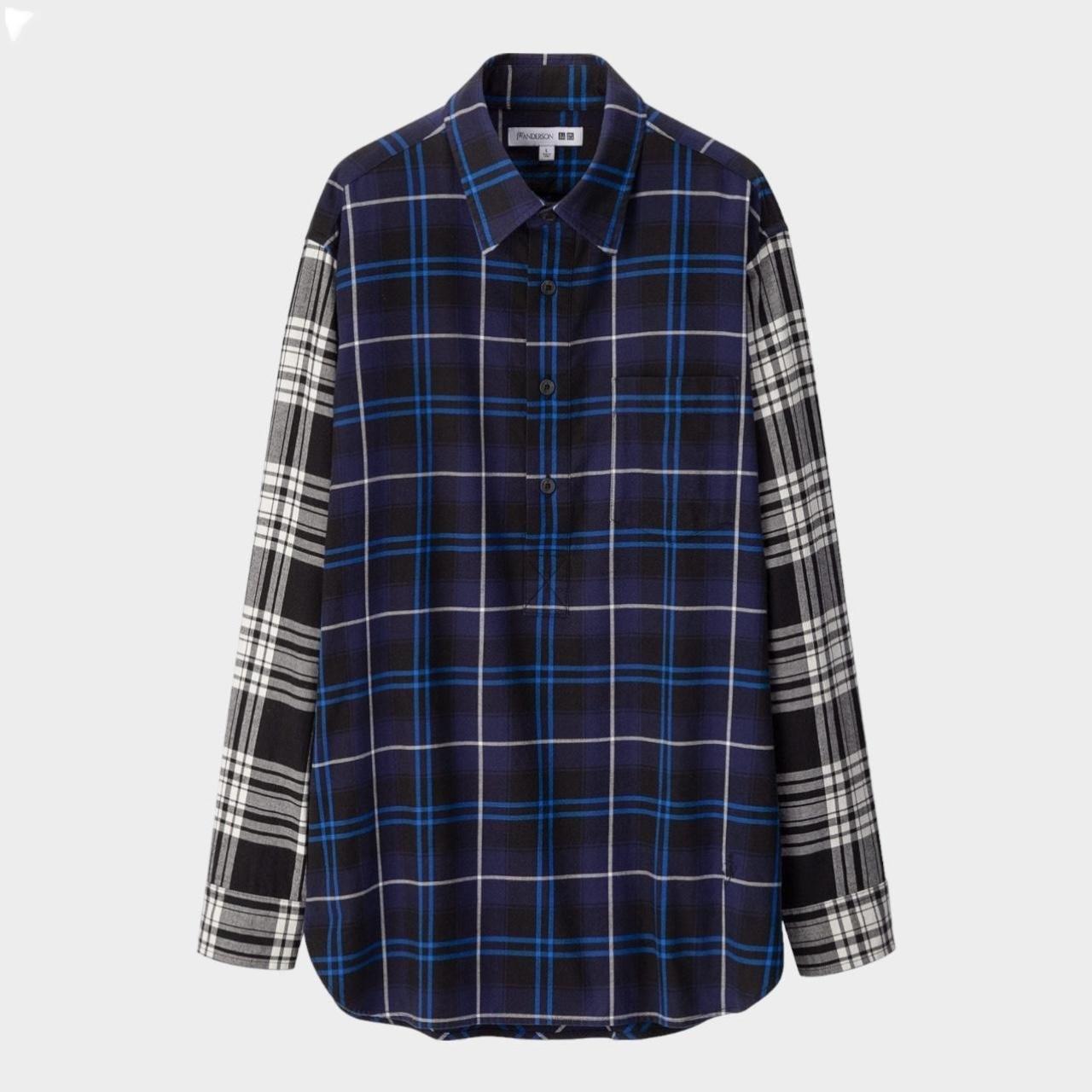 JW Anderson x UNIQLO FW19 Flannel Shirt 𒋝 SIZE L... - Depop