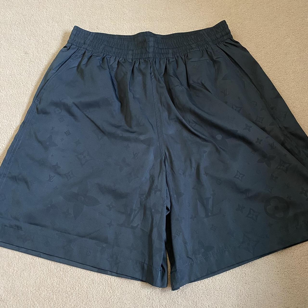 Louis Vuitton Swim Shorts Black or Dark Navy Blue... Depop
