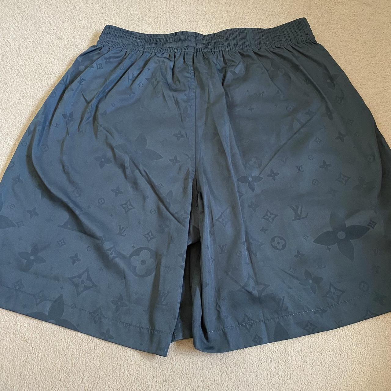 Louis Vuitton Swim Shorts Black or Dark Navy Blue... Depop